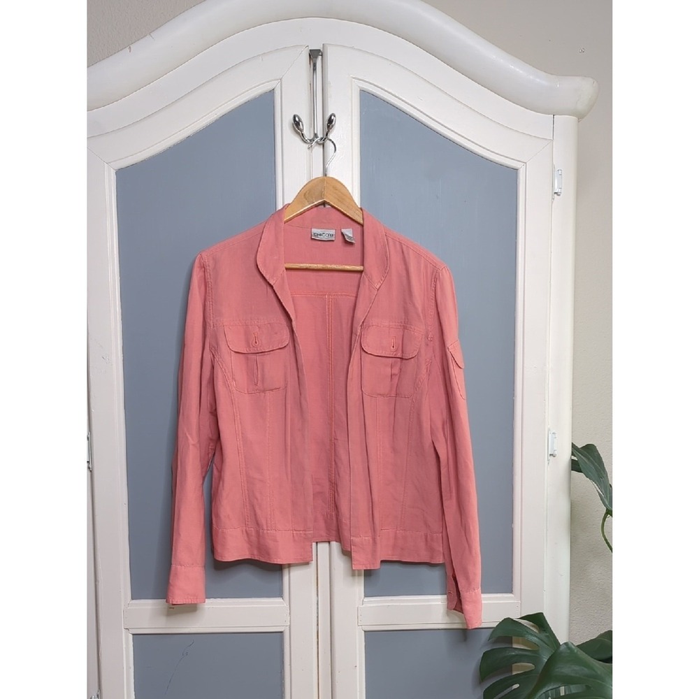 Chico's Coral-Pink‎ Utility Jacket for Women